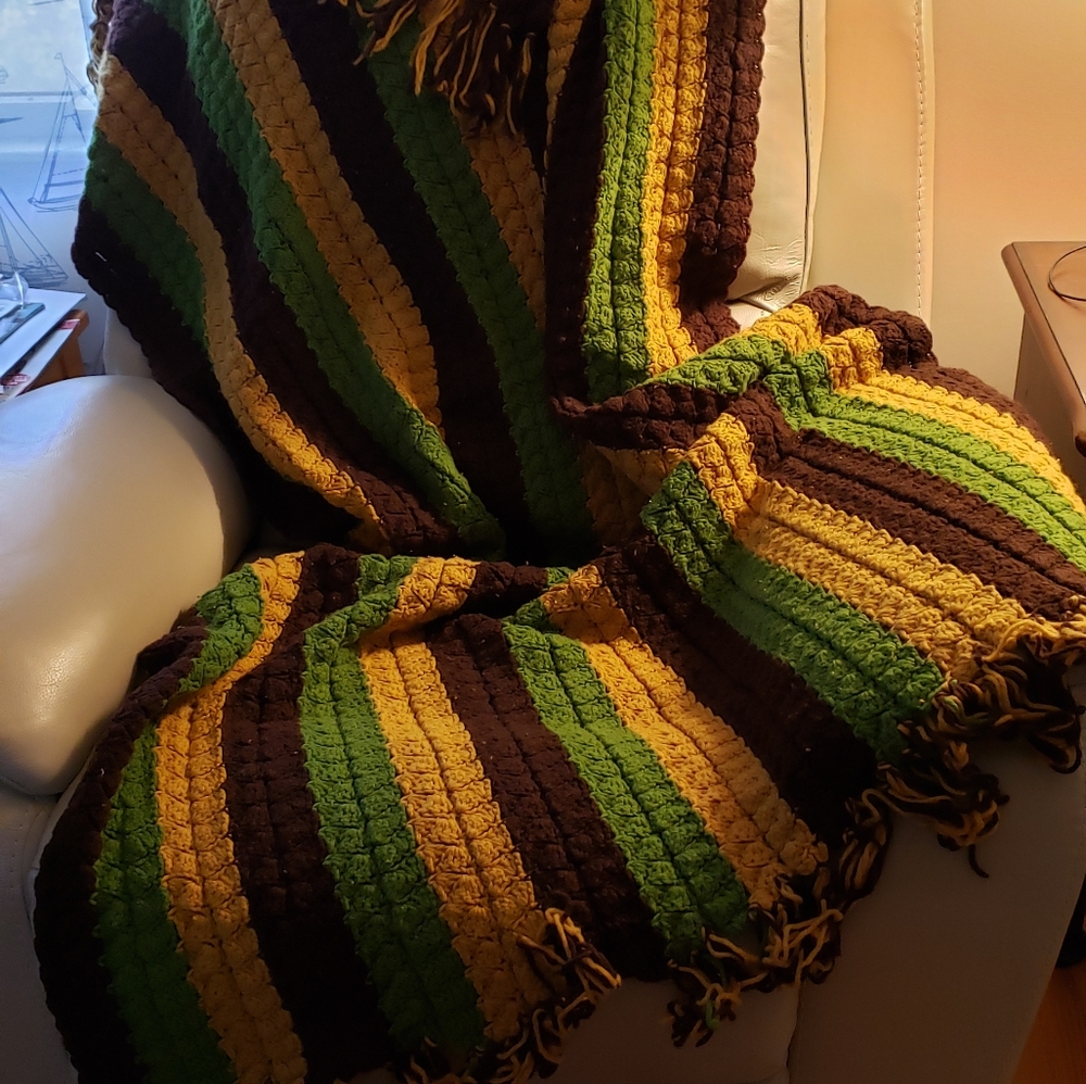 Grandmother Hand Crocheted Afghan